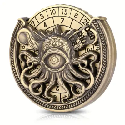 Bronze Cyclops Octopus Dice Wheel
