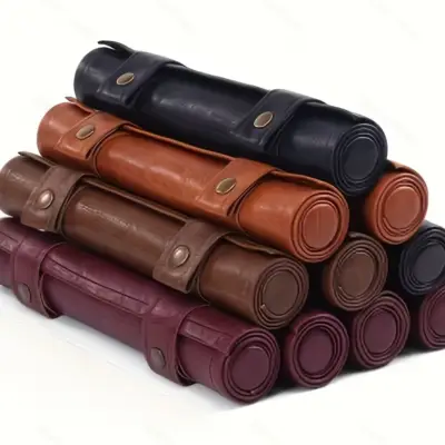 Leather Roll Up Dice Storage Bag