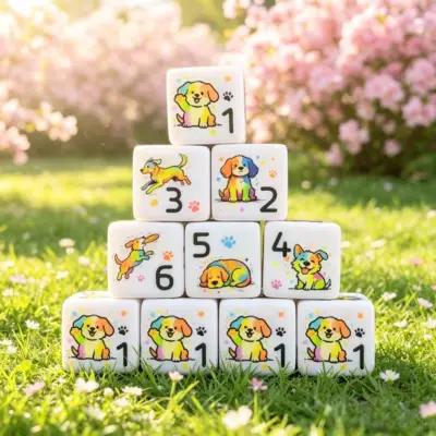 Colourful Puppies Pattern