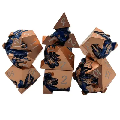 Blue Dragon Embedded in Copper