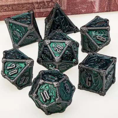 Dragon Motif in Dark Green